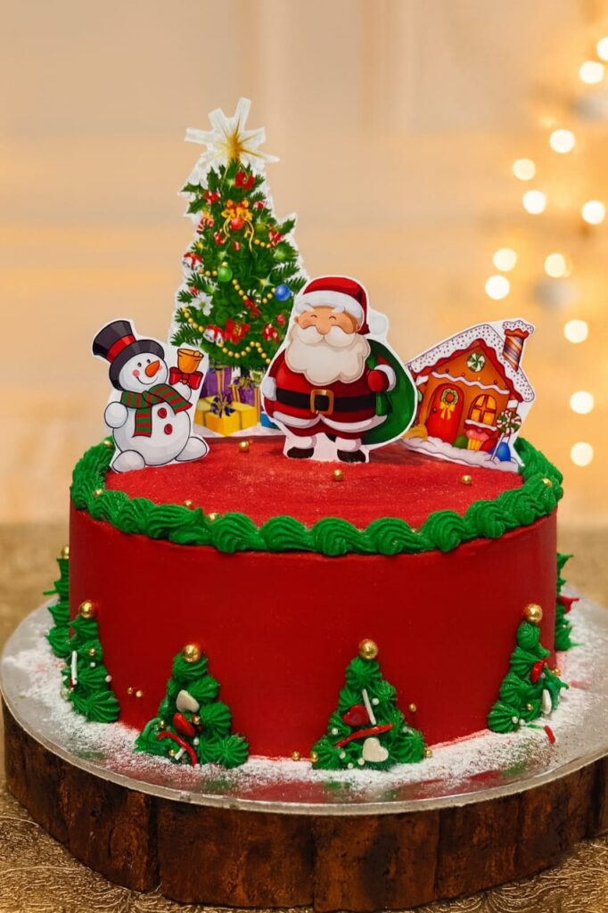 christmas theme cake
