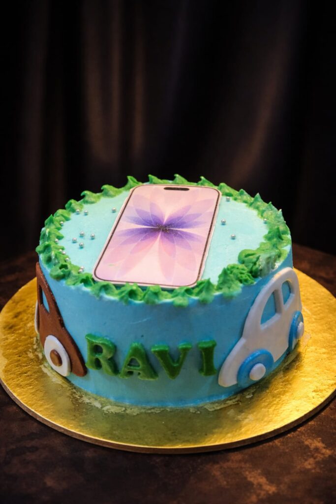 pravshi cakes mobile phone theme birthday cake ravi