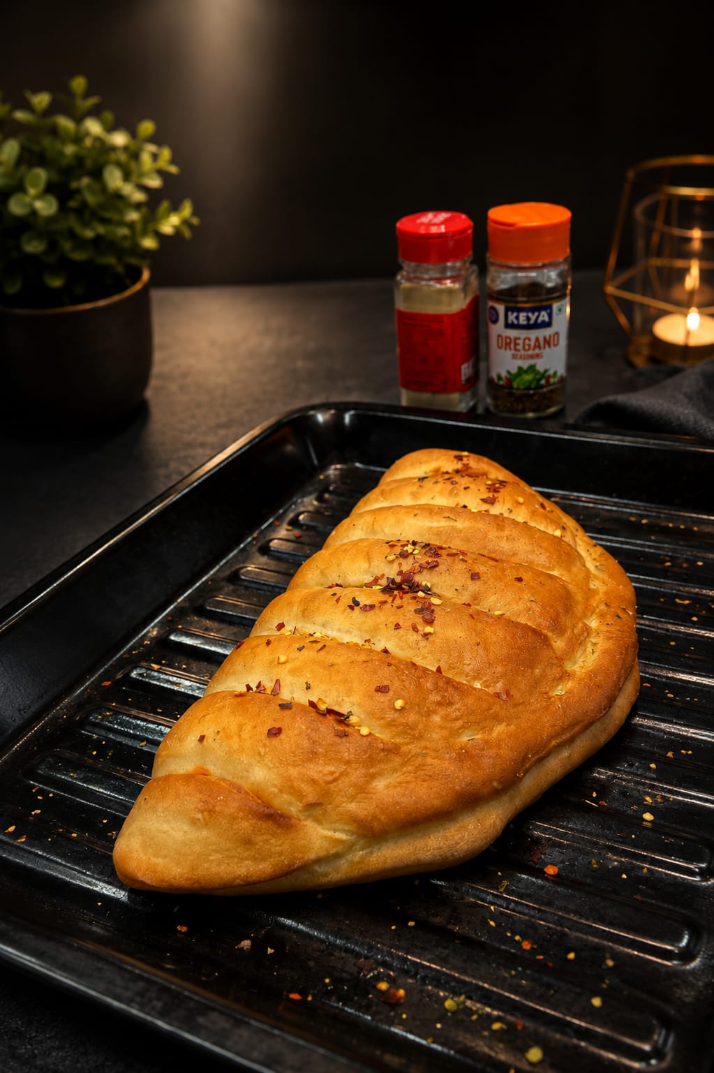 Domino style garli c breads